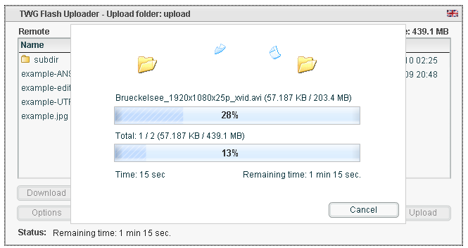 File uploader preview image