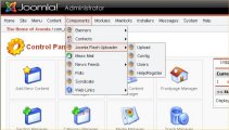 joomla flash upload JFUploader menu image